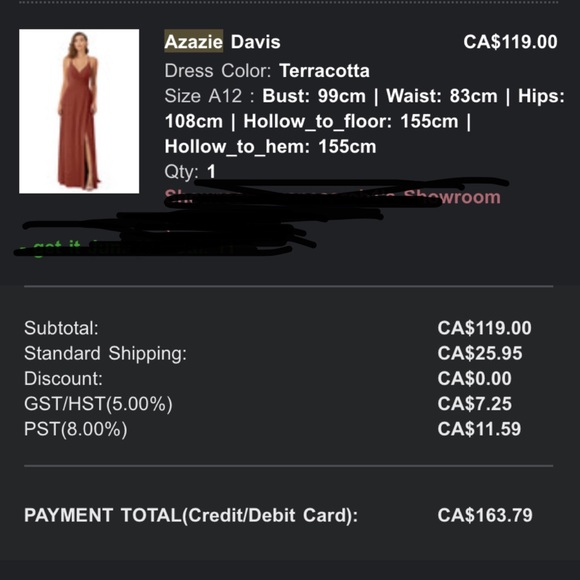 Azazie Davis bridesmaid dress (terracotta) - Picture 7 of 7